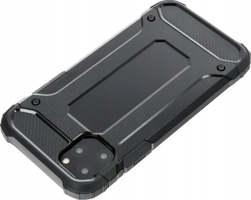 Futera mbrojtëse Armor për iPhone 16, dizajn i qëndrueshëm, e zezë