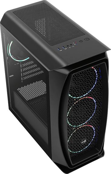 Kasa PC Aerocool Aero One Mini Eclipse, Mini Tower, ARGB, e zezë