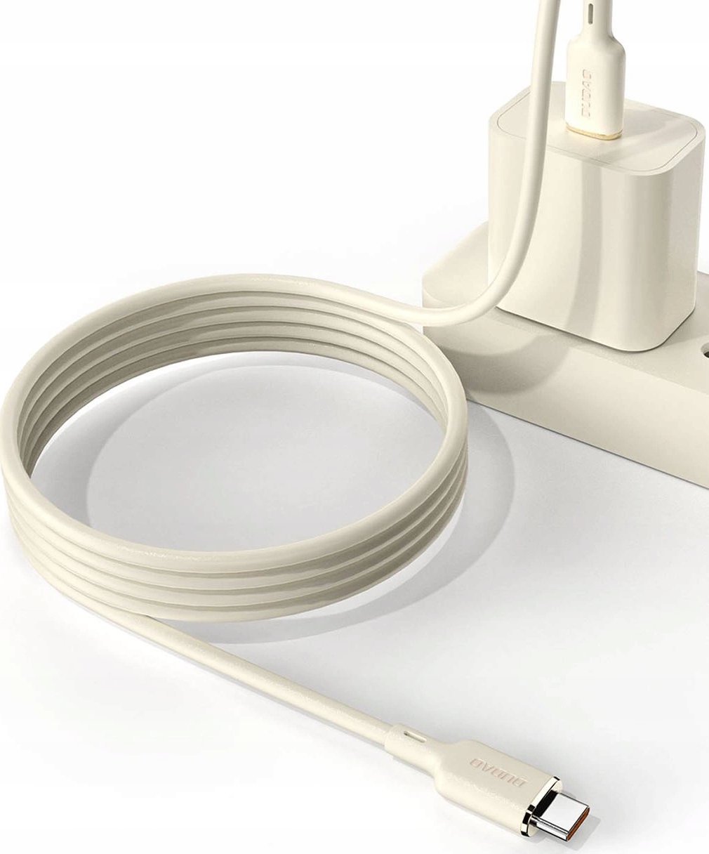 Kabllo karikimi Dudao L7SCL, USB C në Lightning, 30W, 1m, bezhë