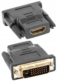 Adapter HDMI në DVI D LANBERG, Dual Link 24+1, Full HD 1080p, i zi