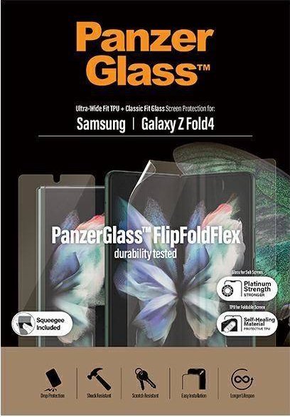 Mbështjellës ekrani PanzerGlass për Samsung Galaxy Z Fold4 5G, xham i temperuar, transparent