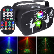 Efekt drite Light4Me PARTY LIGHT 3, LED RGB, lazer i kuq dhe jeshil, i zi