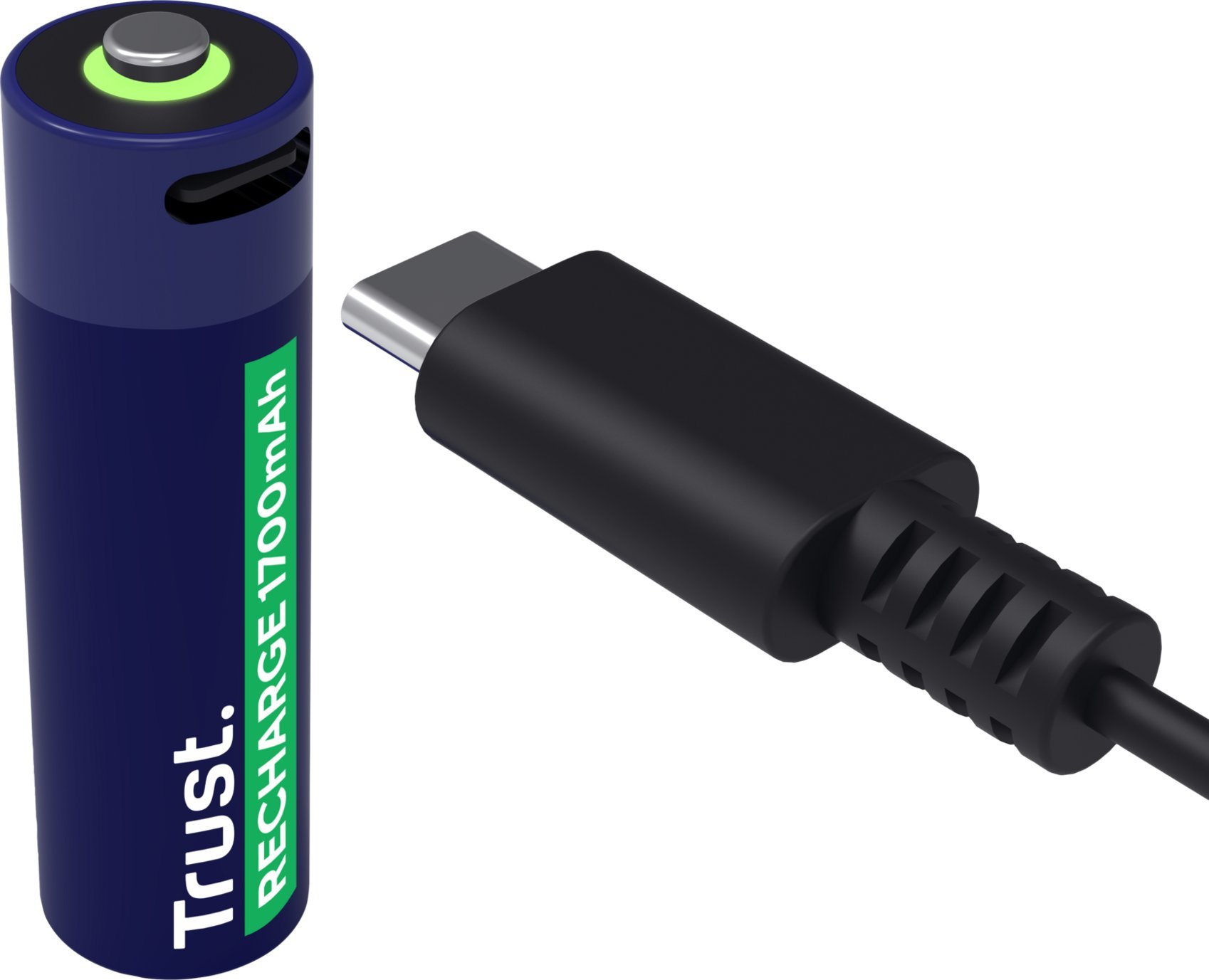 Полначливи батерии Trust 25631 AA, USB C, домашно пакување