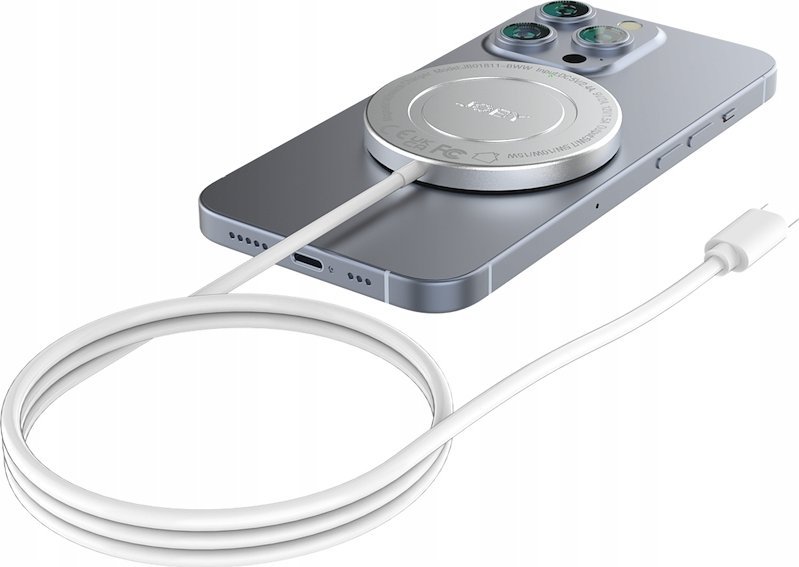 Karikues wireless JOBY MagSafe Compatible, me MagSafe, i bardhë
