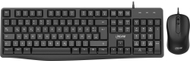Set tastierë dhe mi InLine Basic Desktop II, USB, 1200 DPI, i zi