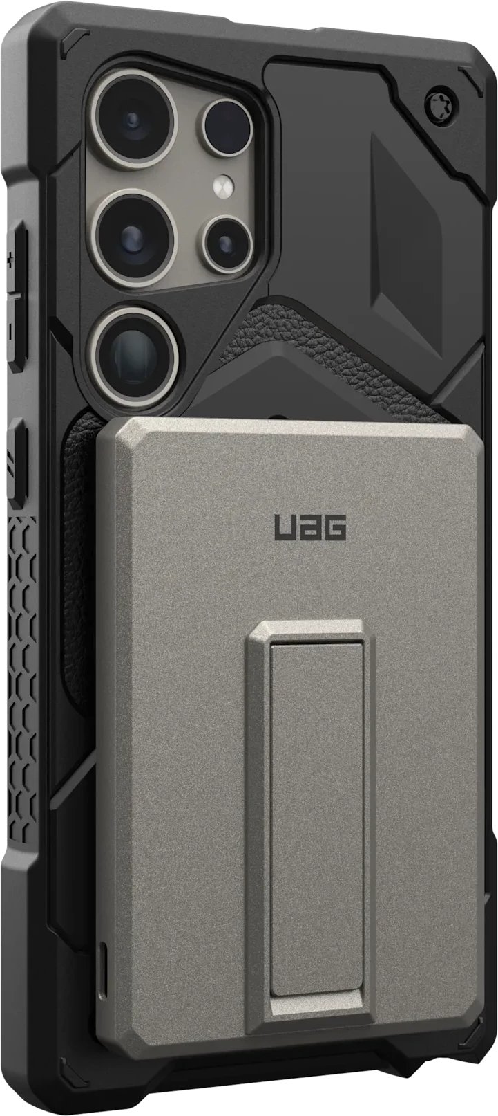 Power bank magnetik UAG Ultra Slim, 5000mAh, me mbajtëse kickstand, titanium