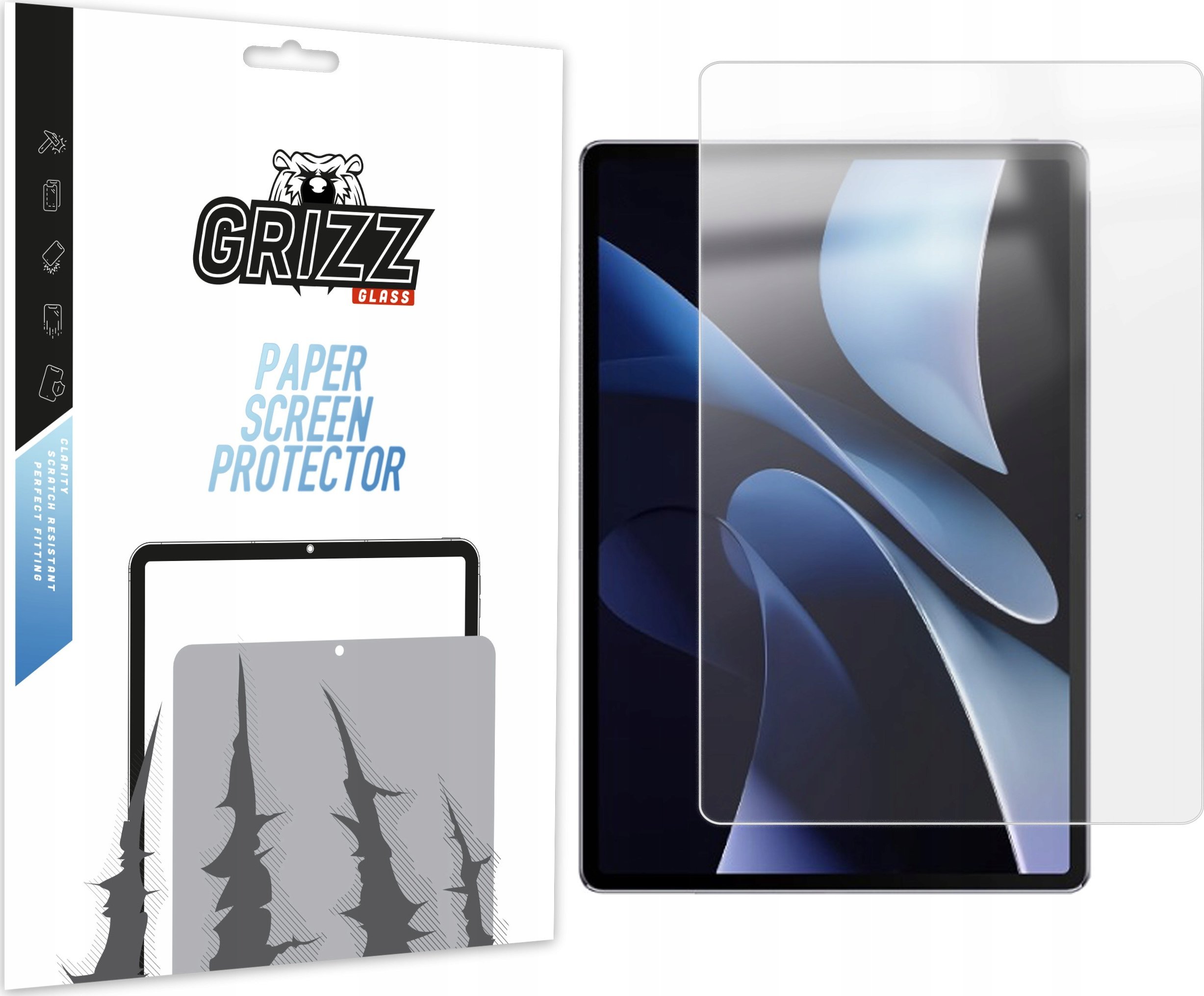 Folie mbrojtëse Grizz PaperScreen për Huawei MatePad Air 2024, anti gjurmë gishtash, matte, transparente