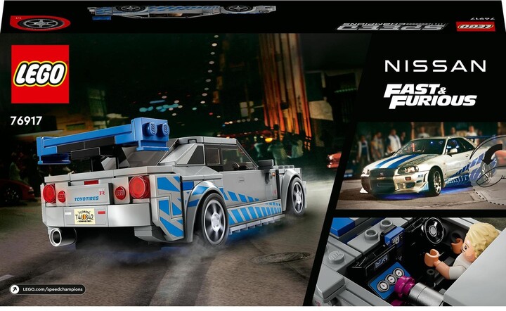 Играчка LEGO® Speed Champions 76917 2 Fast 2 Furious Nissan Skyline GT-R (R34)