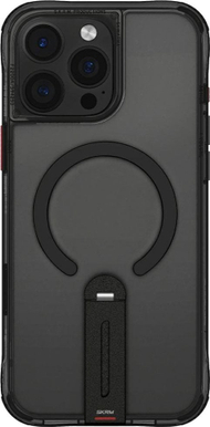 Kuti mbrojtëse Skinarma Helix për iPhone 16 Pro, magnetike MagSafe, stendë 360°, e zezë