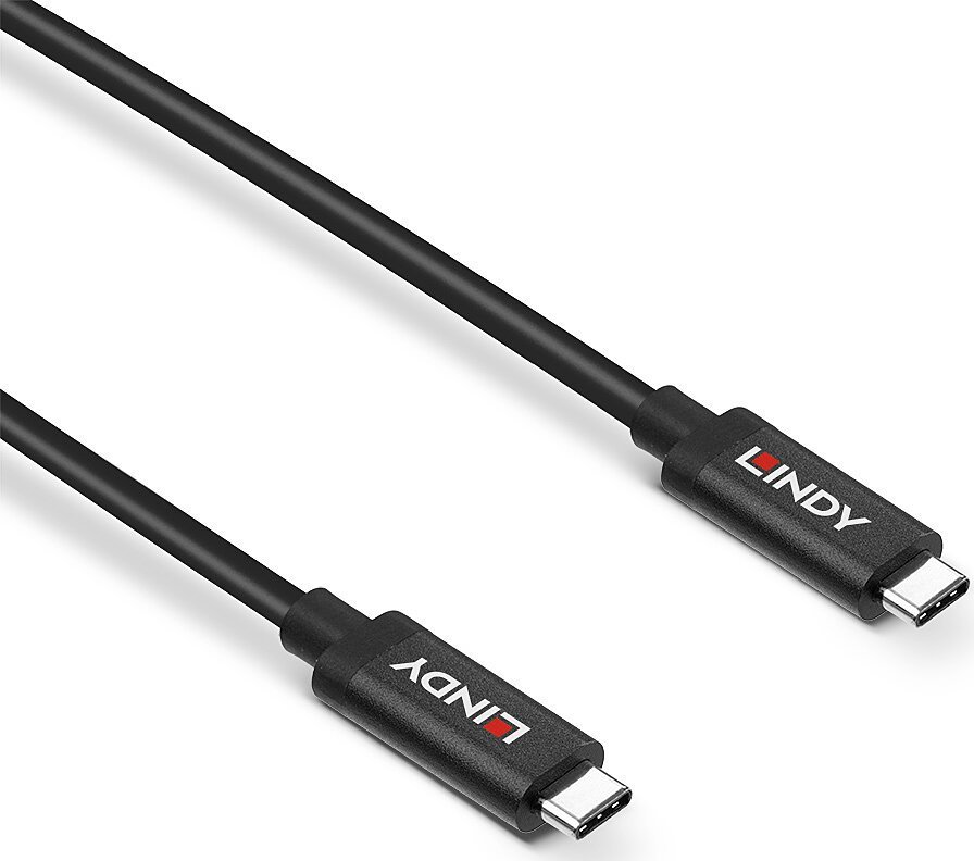 Kabllo USB Lindy USB C në USB C 3 m, USB 3.2 Gen 2, e zezë