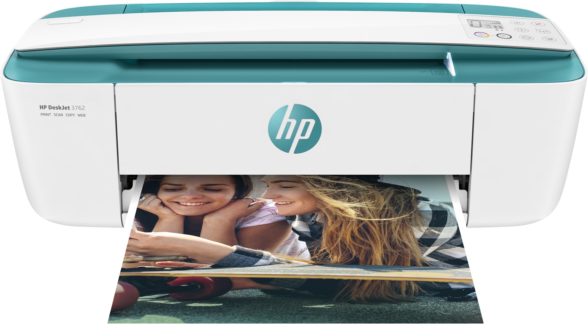 Printer multifunksional HP DeskJet 3762, Inkjet termal, i gjelbër