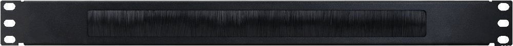 Панел со четки со полица PULSAR RAPS-1P, 1U, за RACK 19\" кабинет, црн