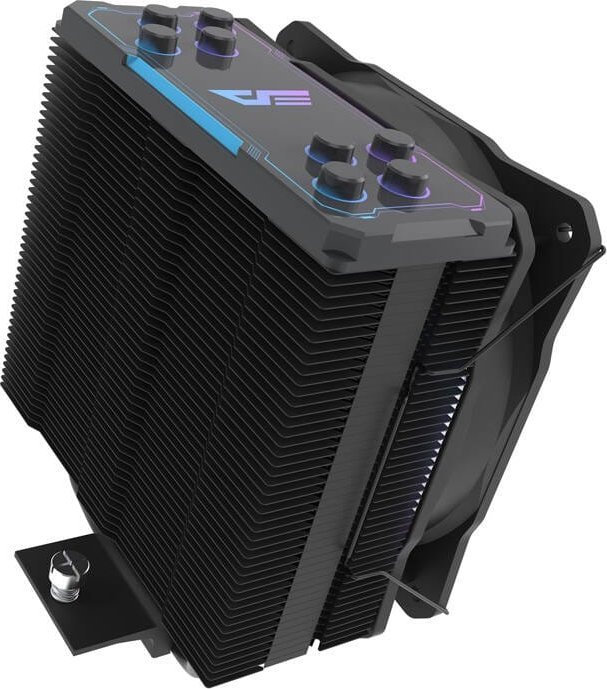 Ftohës procesori DarkFlash Z4 Pro Mist, 200W TDP, 120mm PWM ARGB, i zi, set 2 copë