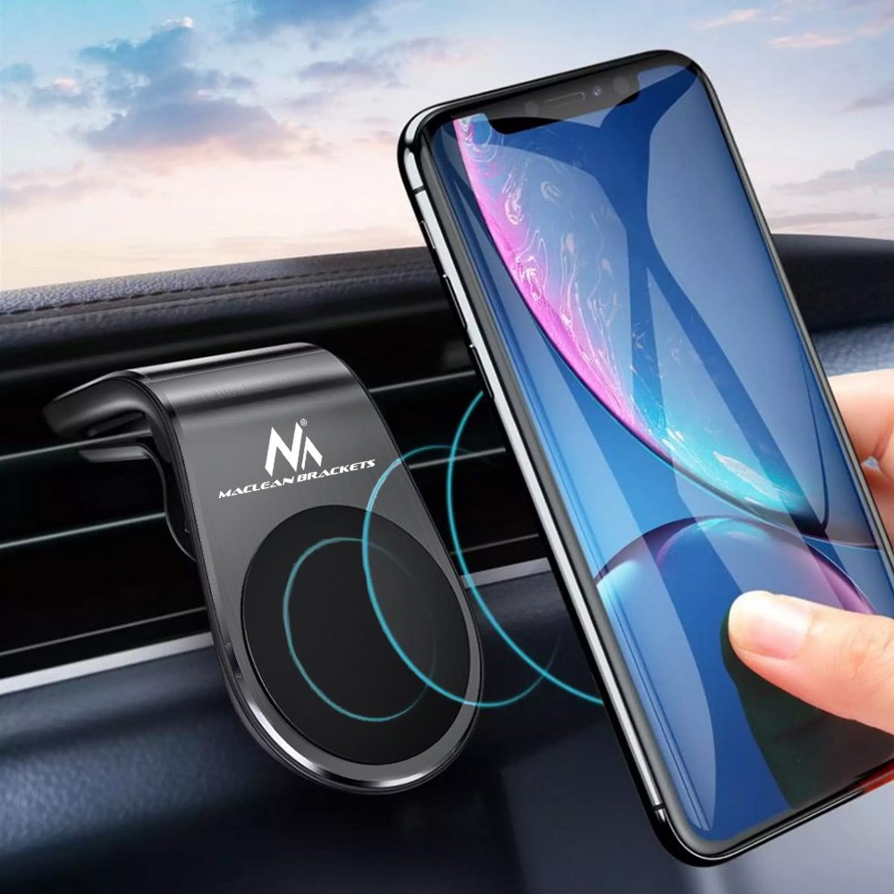 Mbajtëse magnetike për veturë Maclean MC-326, për ventilim, universale, e zezë