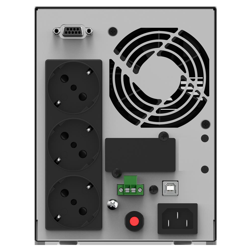 UPS nJoy Echo Pro 1000, 800W, online me konvertim të dyfishtë, i zi