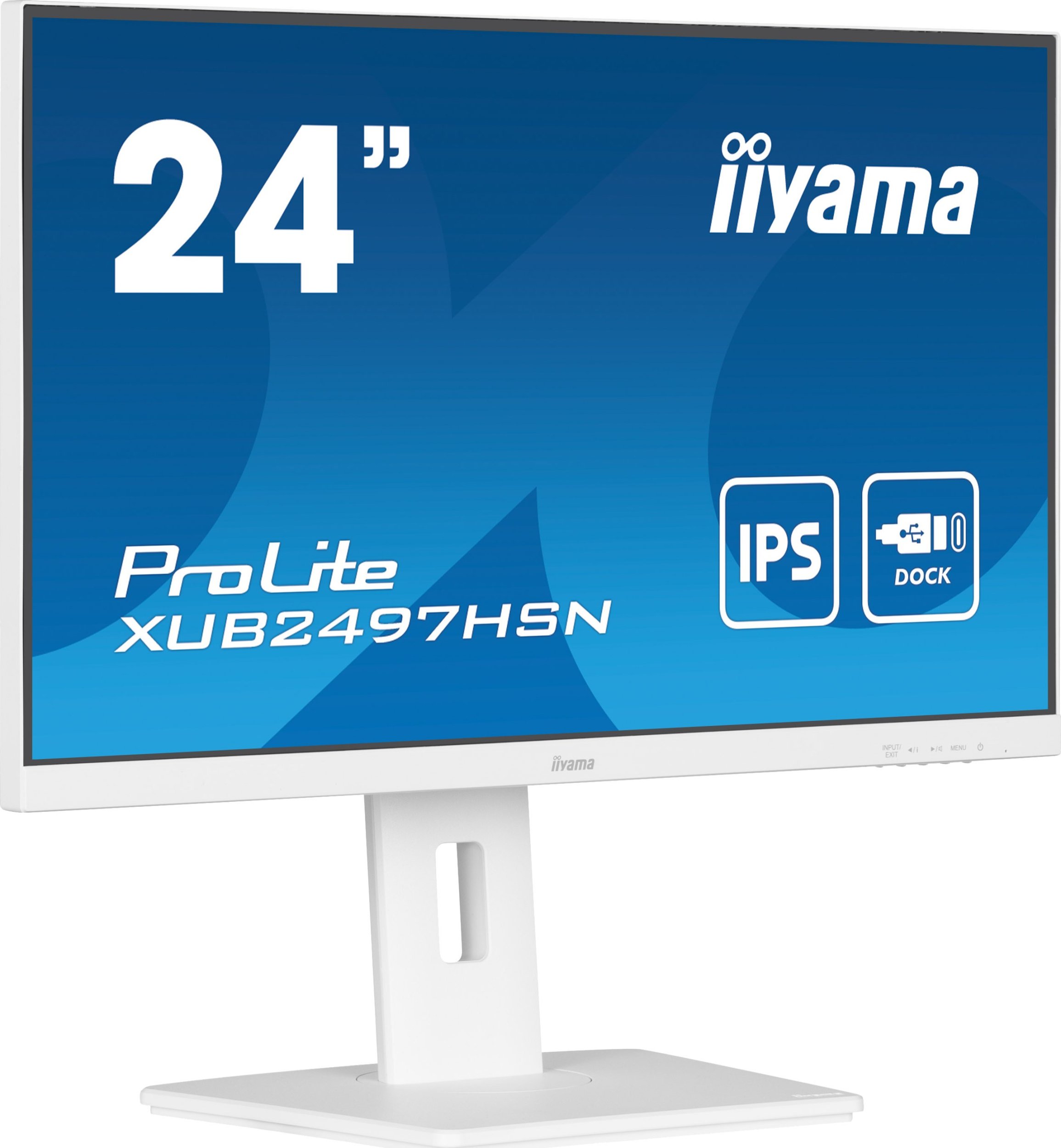 Monitor Iiyama ProLite XUB2497HSN W2, 23.8", Full HD IPS, i bardhë