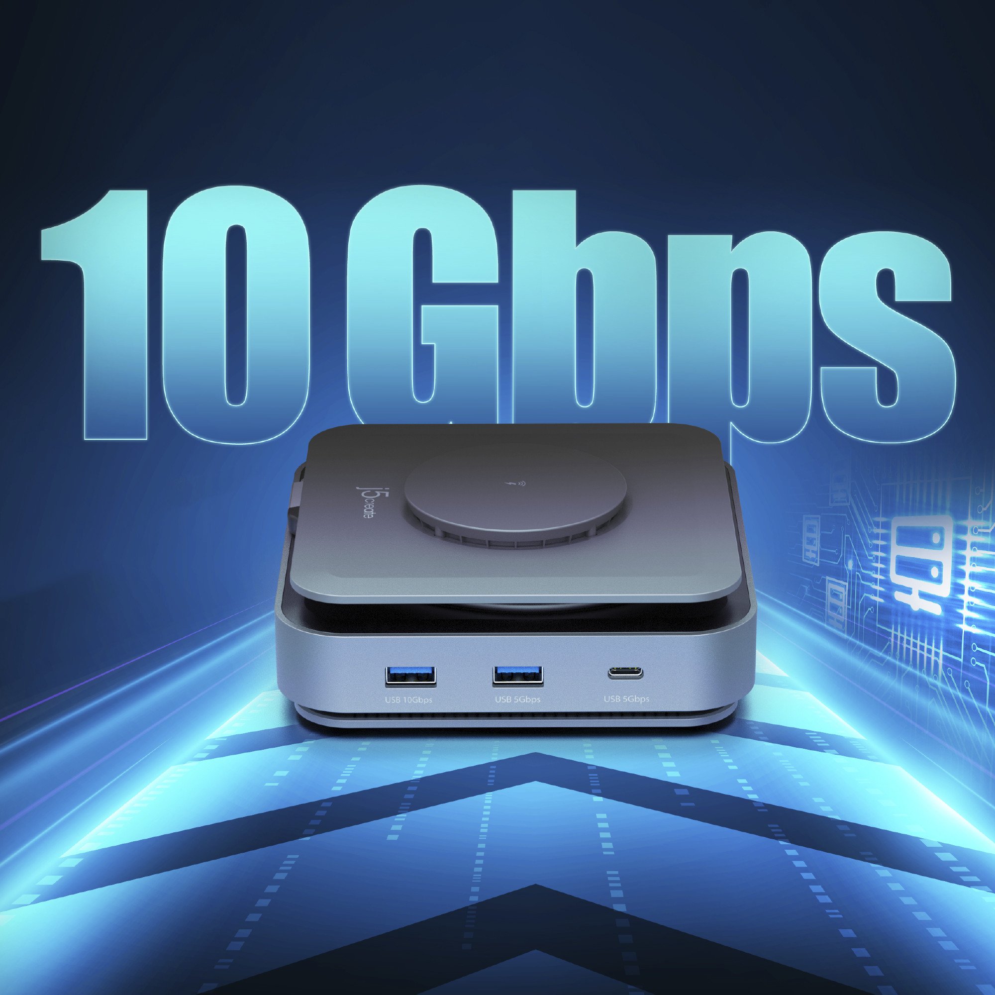 Dock USB C J5create JCD3199P, Dual 4K HDMI, PD 140W, gri