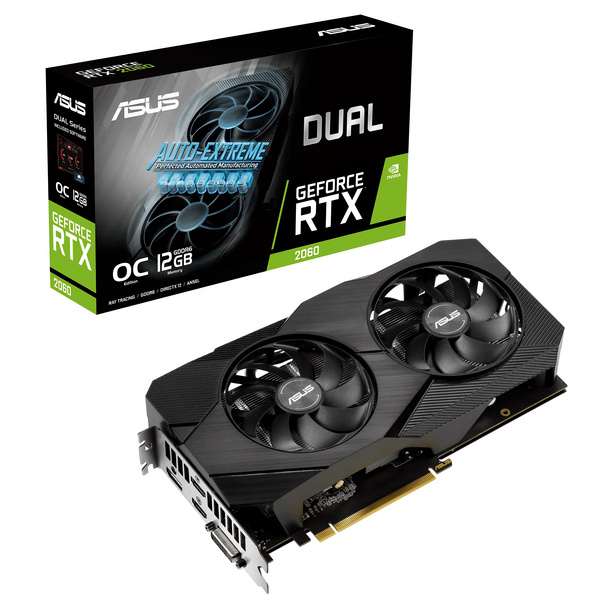 Kartelë grafike ASUS Dual GeForce RTX 2060 EVO OC Edition NVIDIA 12 GB GDDR6