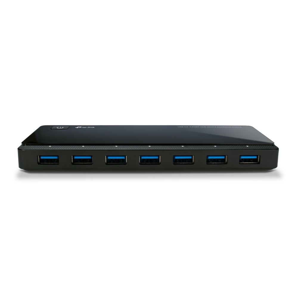 Qendër USB TP-Link UH720, 7x USB 3.0, 2 Porte Karikimi, e zezë