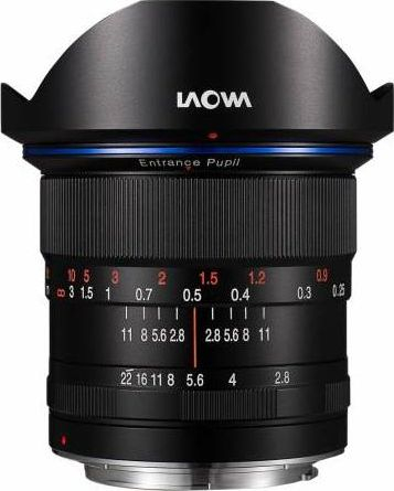 Objektiv Laowa 12mm f/2.8 Zero D, për Nikon F, i zi