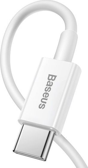 Kabllo USB Baseus USB C në Lightning, 1 m, 20W, e bardhë