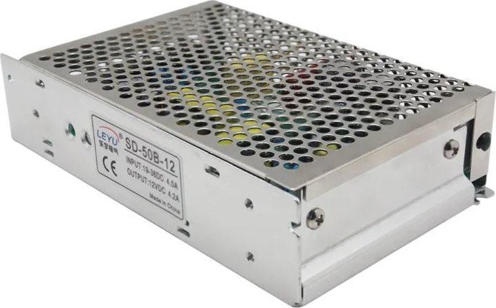 Konvertues tensioni Extralink SD-50C-24, DC/DC 48V në 24V, 50W, metalik