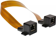 Kabllo rrjeti InLine Patch Window Feedthrough, 2x RJ45, 0.3m, e pambrojtur