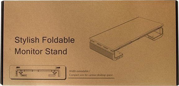 Stendë ergonomike për monitor Kronborg, 420–520 mm, 2x USB 3.0, 1x USB C, e zezë