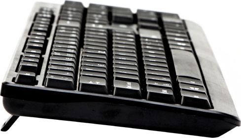 Tastierë Logo Cut, me kabllo, US, e zezë