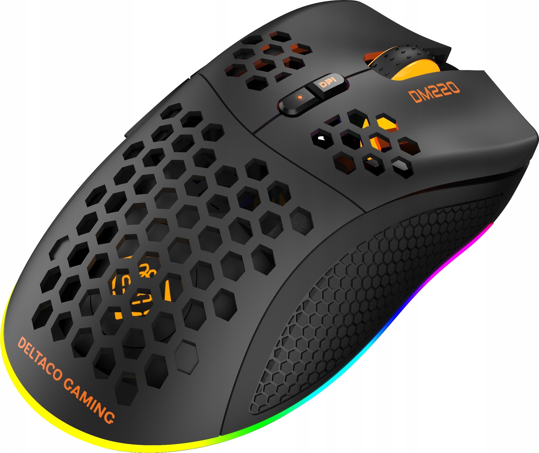 Maus gaming DM220 Wireless, RGB, 2.4 GHz, i zi