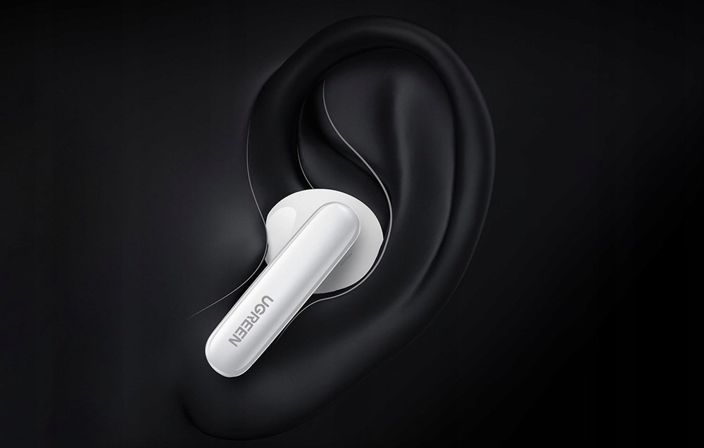 Kufje in ear Ugreen H6 Pro, anulim aktiv i zhurmës, me kabllo, të bardha