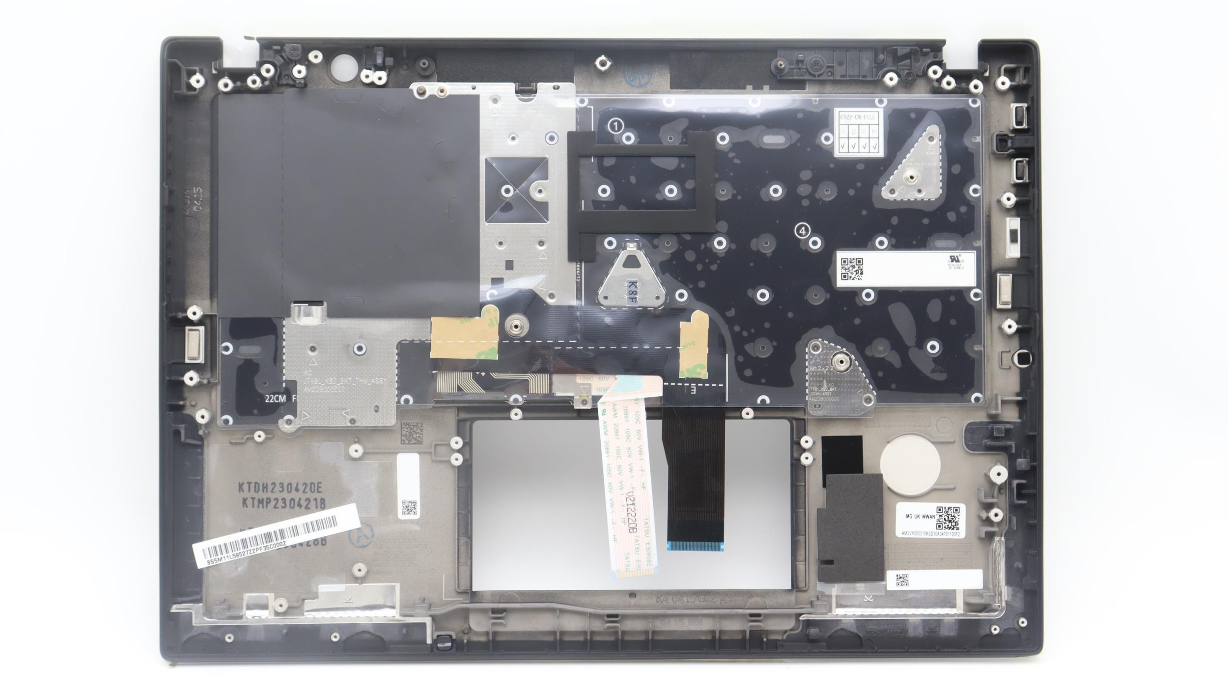 Mbulesë me tastierë Lenovo 5M11L59506, pjesë origjinale, për laptop Lenovo, e zezë