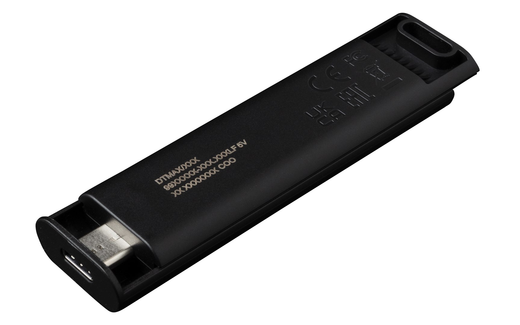 USB Kingston DataTraveler Max, 512GB, e zezë
