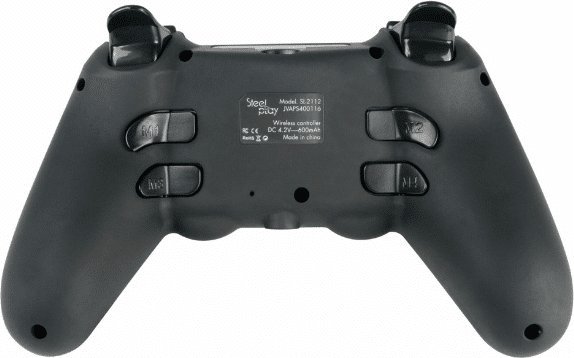 Gamepad Lexip SteelPlay Slim Pack, me kabllo, për PS4 dhe PC, i zi