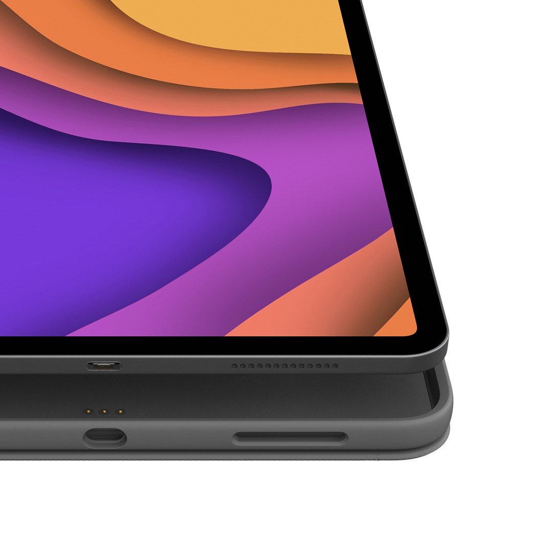 Подлога со тастатура за iPad Air (4-та и 5-та генерација) Logitech Folio Touch, сива
