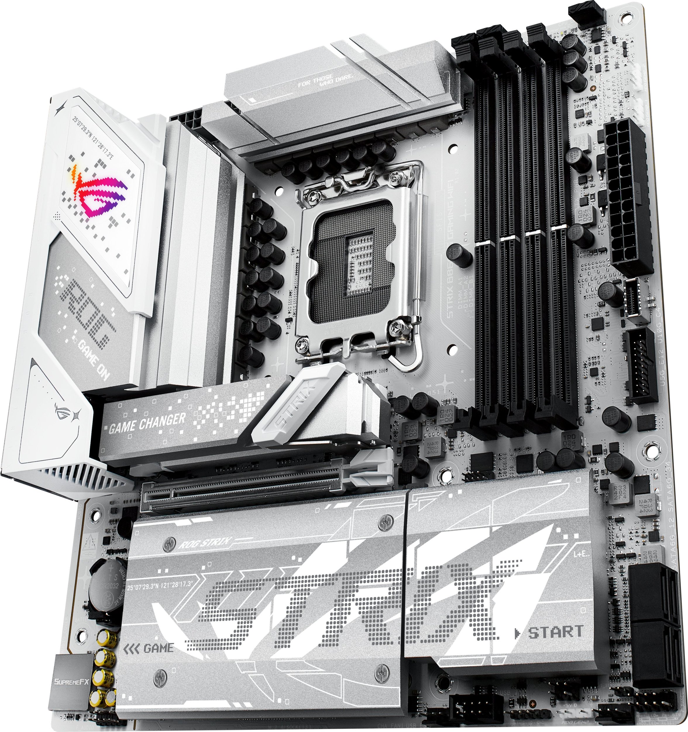 Pllakë amë ASUS ROG STRIX B860-G GAMING WIFI, Intel B860 LGA 1851, mATX, e bardhë