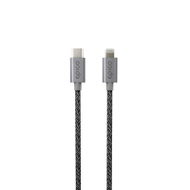 Kablloja Epico Fabric Braided USB-C në Lightning, 1.8m, e zezë
