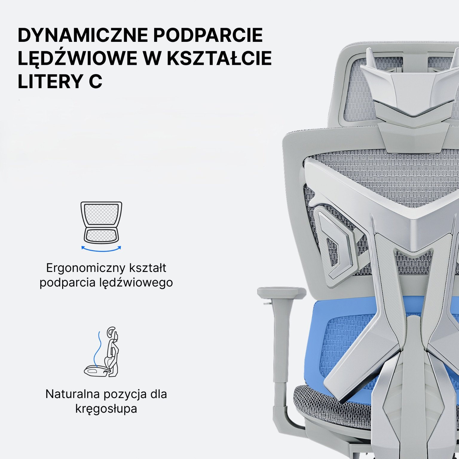 Karrige gaming Anda Seat X-Air Pro Mesh, mbështetëse rrjetë, gri