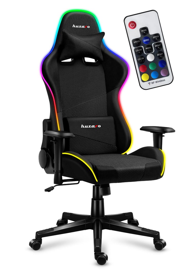 Karrige Huzaro Force 6.2 Mesh RGB LED, e zezë
