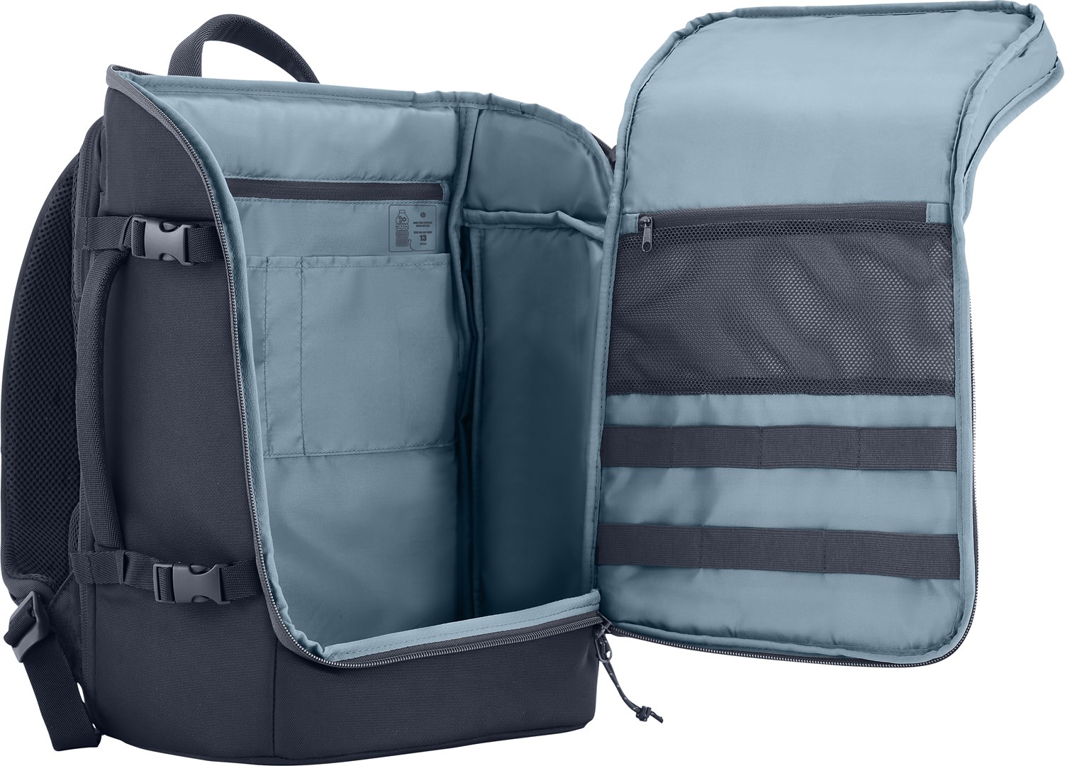 Çantë shpine për laptop HP Travel, 15.6", e kaltër / e hirtë