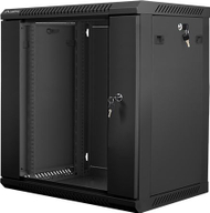 Kabinet muror rrjeti Lanberg WF01 6412 10B, 19", 12U, i zi