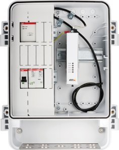 Strehë mbrojtëse për kamera sigurie Axis 5505-401, me media converter, për ambiente të jashtme