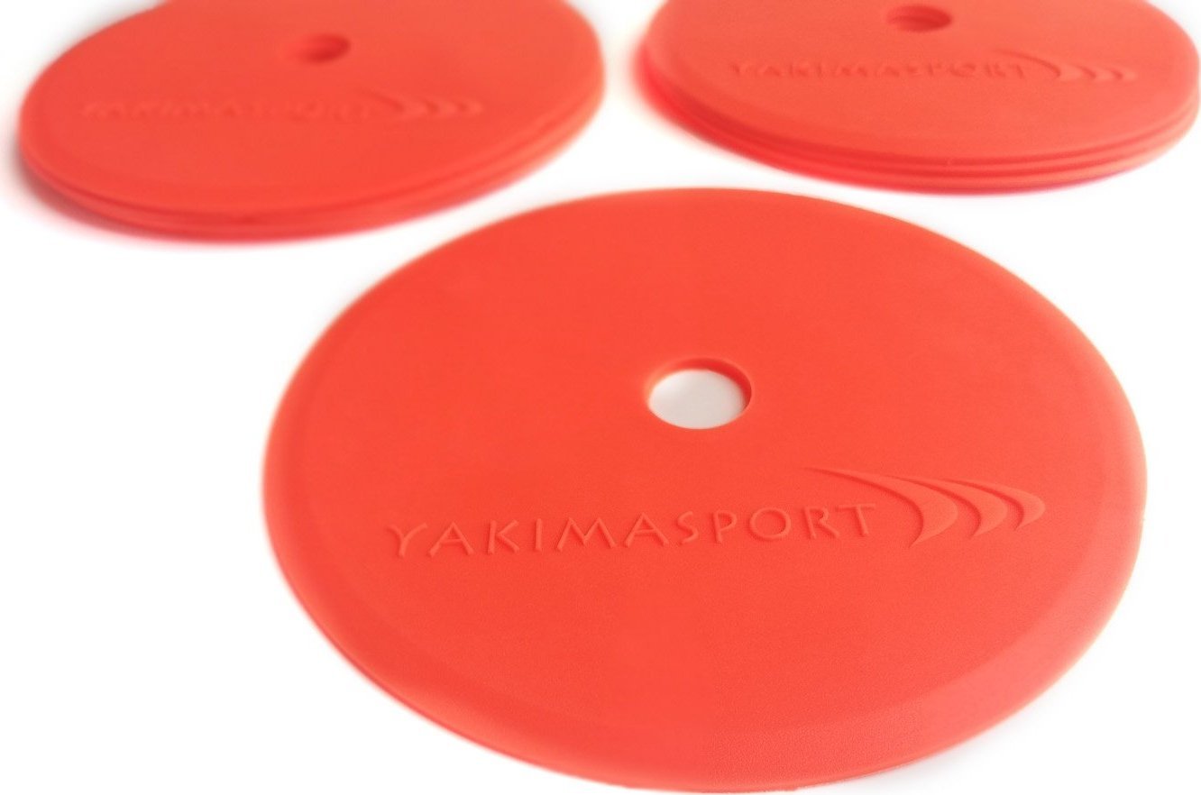 Shënues fushe Yakima Sport Flat Field Marker 100580, set 10 copë, diametër 15 cm, portokalli