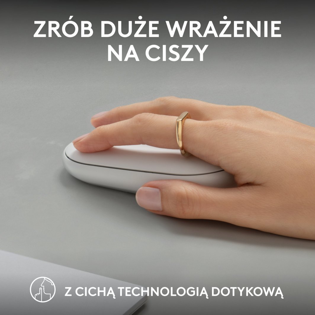 Maus Logitech Pebble 2 M350s, i bardhë