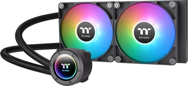 Ftohës uji për procesor Thermaltake TT TH240 V2 ARGB, 240mm, dy ventilatorë 120mm, i zi