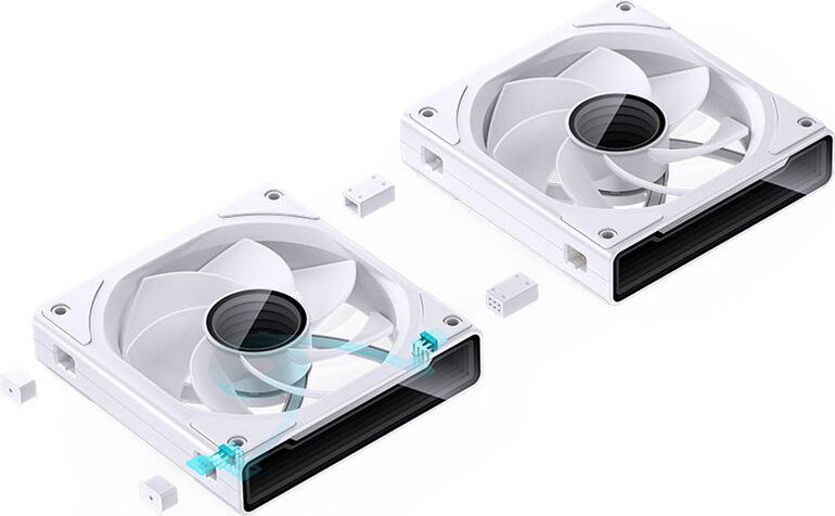 Ventilatorë PC Jonsbo ZK-120WR 3in1, 120mm, RGB, të bardhë