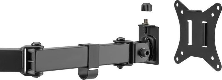 Stendë tavoline për monitorë Equip Articulating Quad, 17"-32", VESA, e zezë