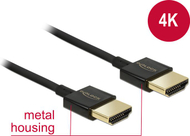 Kabllo Delock HDMI - HDMI, 1m, e zezë