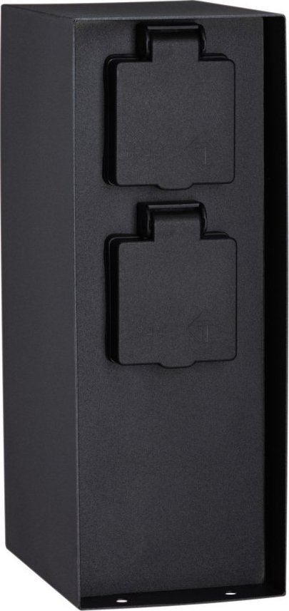 Kolonë e jashtme Paulmann Time, 2 priza, programator kohe, çelik inox antracit