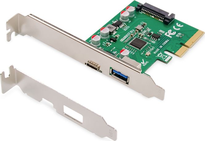 Kartë zgjerimi Digitus PCIe USB Type-C + USB Type-A